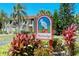 Welcoming entry sign to Weybridge community at 4416 Weybridge # 90, Sarasota, FL 34235