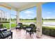 Enjoy water and golf course views from this porch at 4561 Murcia Blvd # 13, Sarasota, FL 34238
