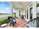 Relaxing screened porch overlooking the water at 4561 Murcia Blvd # 13, Sarasota, FL 34238