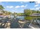 Scenic view of the canal with private dock access at 4915 Primrose Path, Sarasota, FL 34242