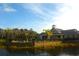 Community clubhouse sits on the lakefront at 5701 Soldier Cir # 104, Sarasota, FL 34233