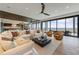 Bright, spacious living room with ocean views and stylish furnishings at 5861 Gulf Of Mexico Dr, Longboat Key, FL 34228