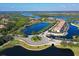 Aerial view of community with waterways and luxury homes at 10209 Discovery Ter, Bradenton, FL 34212