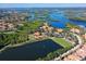 Community aerial view showcasing waterfront property and amenities at 10209 Discovery Ter, Bradenton, FL 34212