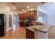 Modern kitchen with granite countertops and stainless steel appliances at 14106 18Th E Pl, Bradenton, FL 34212