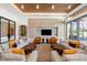 Elegant community lounge with comfortable seating and large TV at 1561 Gulf Of Mexico Dr # 403, Longboat Key, FL 34228
