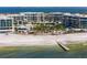 Aerial view of resort on the beach at 1591 Gulf Of Mexico Dr # 413, Longboat Key, FL 34228