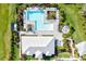 Overhead view of community pool and clubhouse at 16247 Hidden Oak Loop, Bradenton, FL 34211