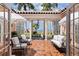 Relaxing courtyard with seating area, offering water views at 4511 Bay Shore Rd, Sarasota, FL 34234