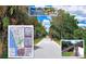 Collage including a trail map, cyclists, and bridge at 4517 Streamside Ct # 1905, Sarasota, FL 34238