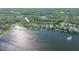 Aerial view of lakefront homes in a tranquil, upscale community at 7407 Sea Island Ln, Bradenton, FL 34201