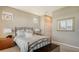 This bedroom has great natural light from two windows and has a comfortable bed at 7407 Sea Island Ln, Bradenton, FL 34201