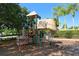 playground with climbing structures and a slide at 7407 Sea Island Ln, Bradenton, FL 34201