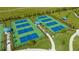 Multiple pickleball courts in a sunny community setting at 8124 Anthirium Loop, Sarasota, FL 34240
