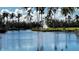 Serene waterfront view with palm trees and a fountain at 99 Vivante Blvd # 99315, Punta Gorda, FL 33950