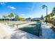 Well-maintained bocce ball courts with shaded seating areas at 17802 Eastbrook Ter, Lakewood Ranch, FL 34202