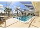 Stunning canal-front pool and patio area at 2807 Coral Way, Punta Gorda, FL 33950