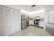 Kitchen with stainless steel appliances and white cabinets at 3812 42Nd Street W Ct, Bradenton, FL 34205