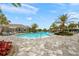 Resort-style pool with lounge chairs and palm trees providing a relaxing atmosphere at 4704 Foxtail Dr, Parrish, FL 34219
