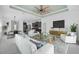 Open living room with dining and kitchen views at 4704 Foxtail Dr, Parrish, FL 34219