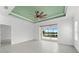Bedroom with pool view and ceiling fan at 4704 Foxtail Dr, Parrish, FL 34219
