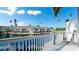 Deck overlooking the water and community at 508 Woodstork Cir, Bradenton, FL 34209