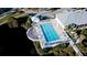 Resort-style pool with ample lounge chairs at 508 Woodstork Cir, Bradenton, FL 34209