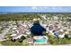 Aerial view of home and community near the water at 508 Woodstork Cir, Bradenton, FL 34209