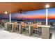 Enjoy evening cocktails on the rooftop deck with stunning city and waterfront views at 111 Golden Gate Pt # 602, Sarasota, FL 34236