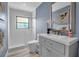 Stylish bathroom with updated vanity and shower at 1649 Stanford Ln, Sarasota, FL 34231