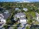 Aerial view showcasing home's location in a residential neighborhood at 1827 Morris St, Sarasota, FL 34239