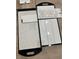 Sample of home tile including white tile, grey dotted tile, hexagon tile, and rectangular white tiles at 217 S Shade Ave, Sarasota, FL 34237