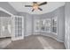 Spacious office with window seating and French doors at 294 Hidden Bay Dr # 203, Osprey, FL 34229