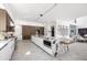 Modern kitchen with marble island and stainless steel appliances at 3631 San Remo Ter, Sarasota, FL 34239