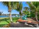 Tranquil waterfront deck with seating and water views at 3631 San Remo Ter, Sarasota, FL 34239