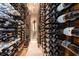Extensive wine cellar with a variety of bottles on display at 3631 San Remo Ter, Sarasota, FL 34239