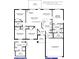 Floor plan of a 4 bedroom, 2 bath house with a 2 car garage at 5605 Gaffney Avenue, North Port, FL 34291