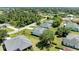 Aerial view of the property and surrounding houses at 7648 Totem Ave, North Port, FL 34291