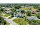 Aerial view showcasing the home's location in the neighborhood at 7648 Totem Ave, North Port, FL 34291