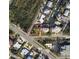 Property lot location shown from above at 0 Lyons Ln, Longboat Key, FL 34228