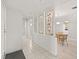 Bright entryway with stained glass and tile floors at 117 Villa Dr # 117, Osprey, FL 34229