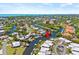 Aerial view showing home's waterfront canal access at 117 Villa Dr # 117, Osprey, FL 34229