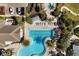 Community lap pool and surrounding amenities at 14538 Barefoot Ln, Parrish, FL 34219