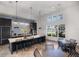 Modern community kitchen with an island and seating at 14538 Barefoot Ln, Parrish, FL 34219