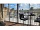 Balcony with seating and sliding glass doors, offering a relaxing outdoor experience at 1540 Glen Oaks E Dr # B336, Sarasota, FL 34232