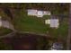 High-angle view of house and expansive backyard at 1640 Center Rd, Terra Ceia, FL 34250