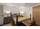 Cozy bedroom with a double bed, nightstands, and ample closet space at 1640 Center Rd, Terra Ceia, FL 34250
