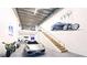 Modern garage with ample space for vehicles at 3866 Clover Ln, Sarasota, FL 34233