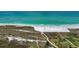Beautiful beach view with sandy dunes, clear turquoise water, and people enjoying the sunny weather at 467 Canal Rd # 467, Sarasota, FL 34242
