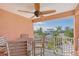 Private balcony with outdoor seating and scenic view at 467 Canal Rd # 467, Sarasota, FL 34242